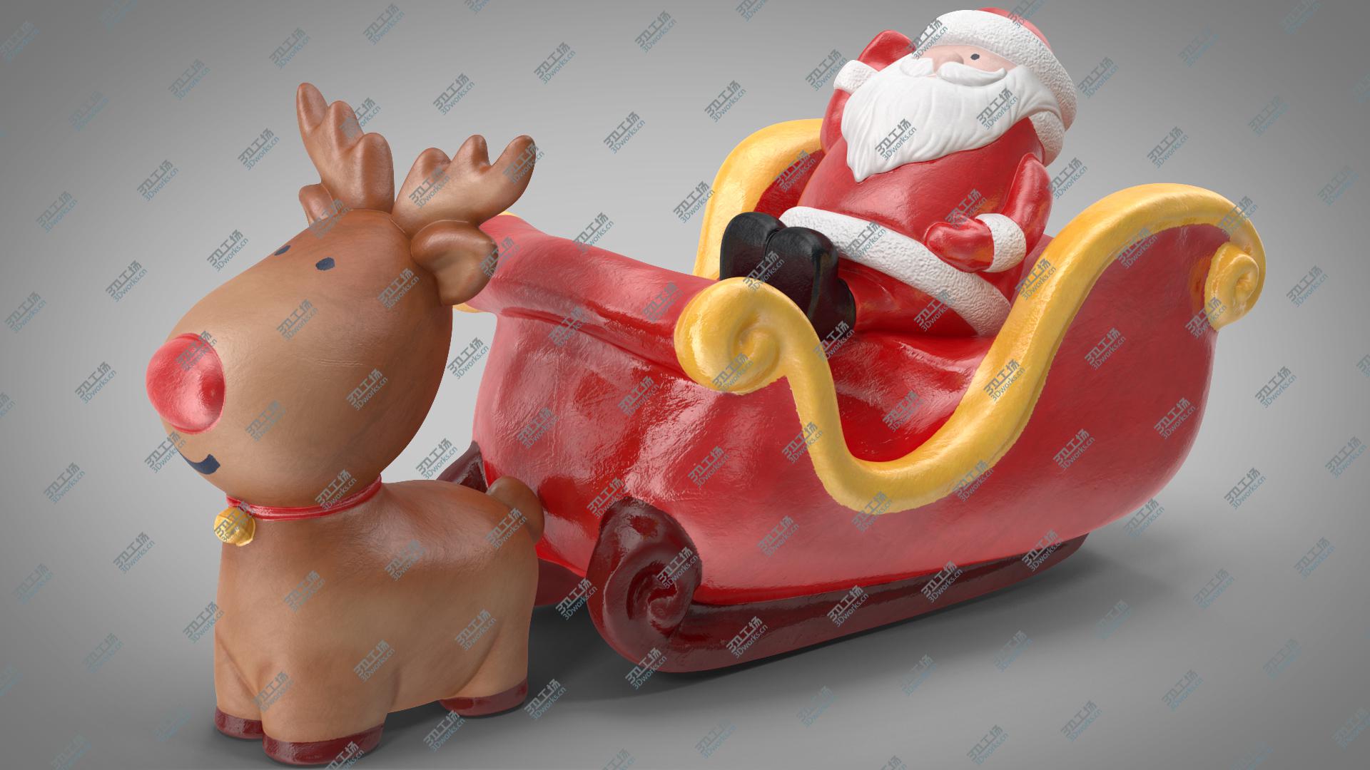 images/goods_img/202105071/Santa Claus with Sleigh Decorative Figurine 3 3D/3.jpg